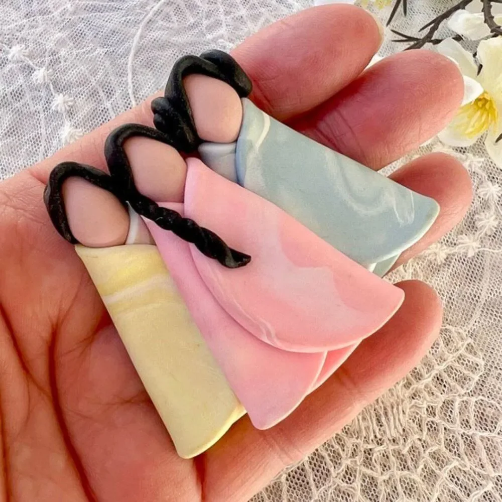 Three Native Maidens Art to Wear Pin
